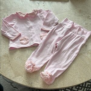 Absorba Baby Pink Outfit Set, Size 6-9 Months